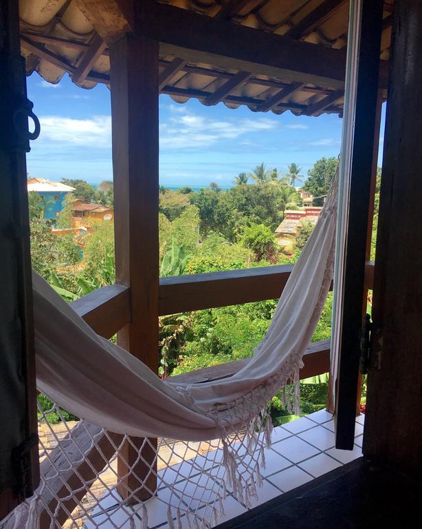 Novos Baianos Hostel E Pousada Porto Seguro Eksteriør billede Hammock in a hotel in San Juan del Sur, Nicaragua